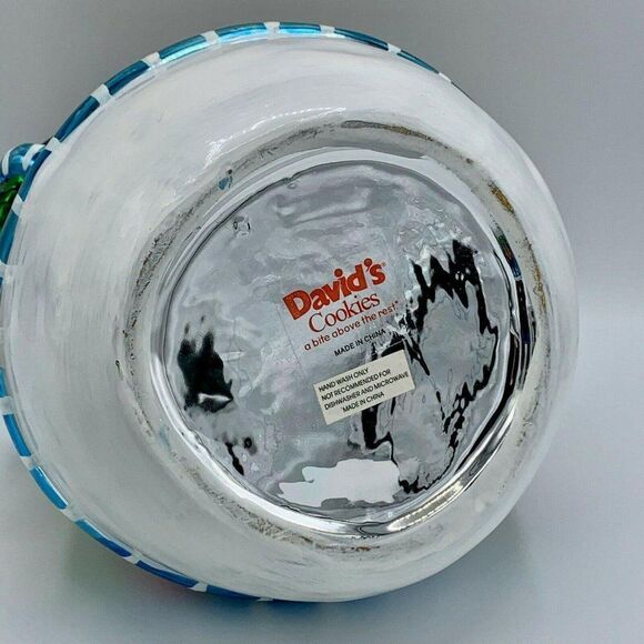 DAVIDS COOKIES Snowman Metallic Cookie Jar - Picture 10 of 10